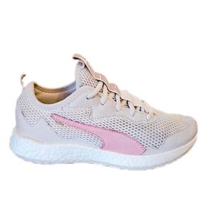 Puma Women’s NRGY Knit Running Sneaker‎ Size 7 M US Off White & Pink Lace…